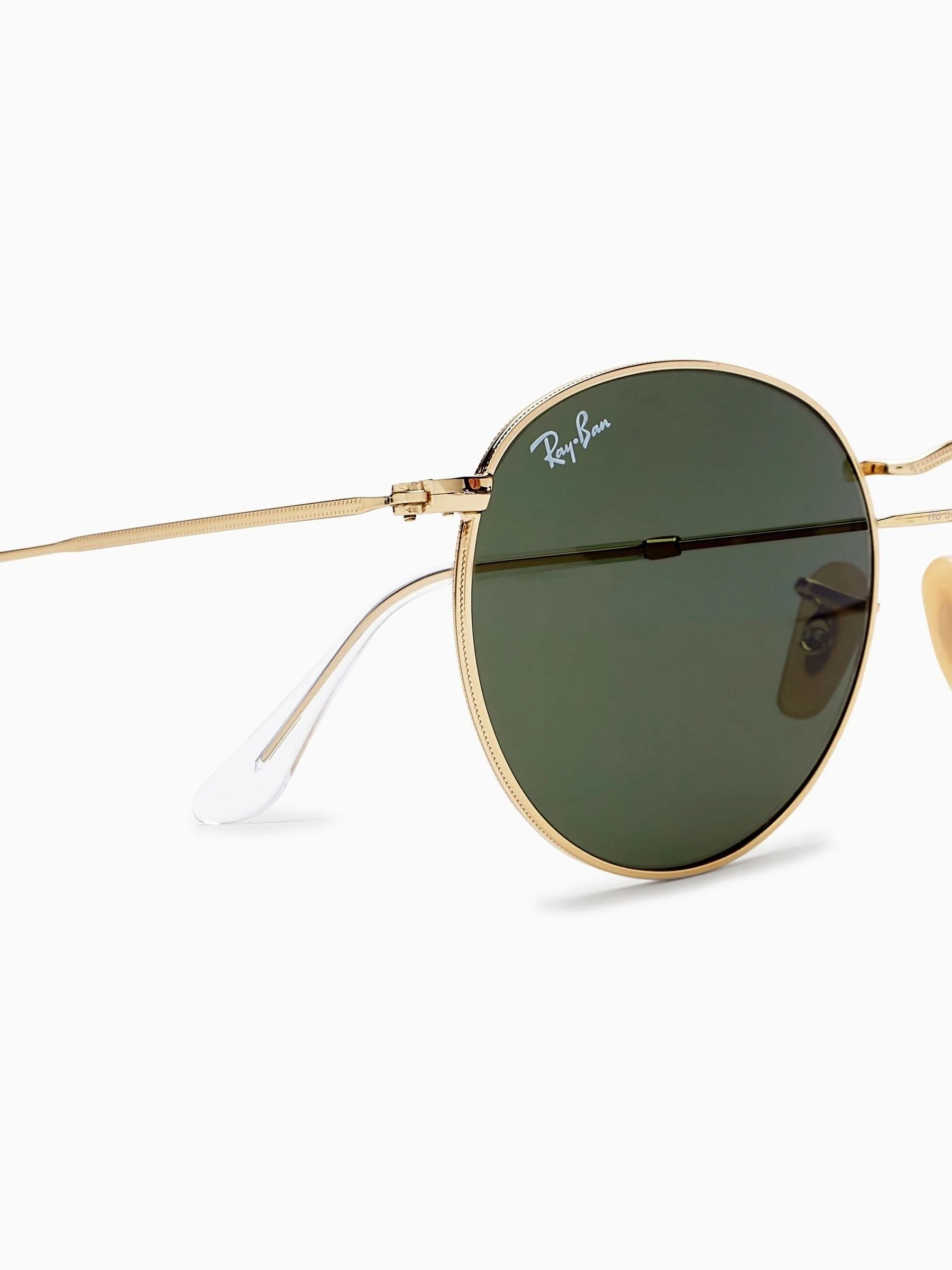 Goudkleurig met groene glazen - Ray-Ban® - Ronde metalen zonnebril