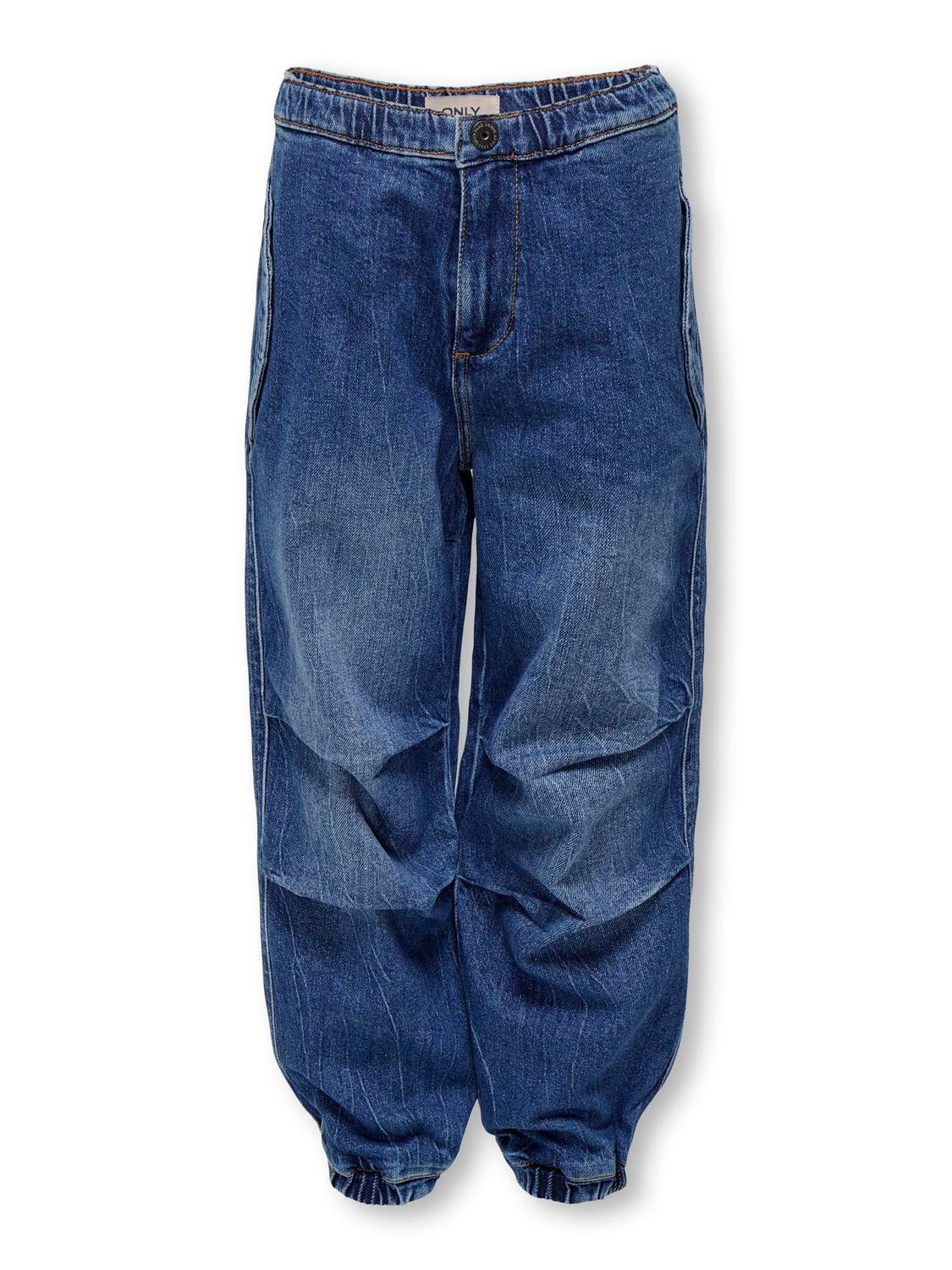 KOGCLARA Baggy Fit Jeans Dark Blue Denim