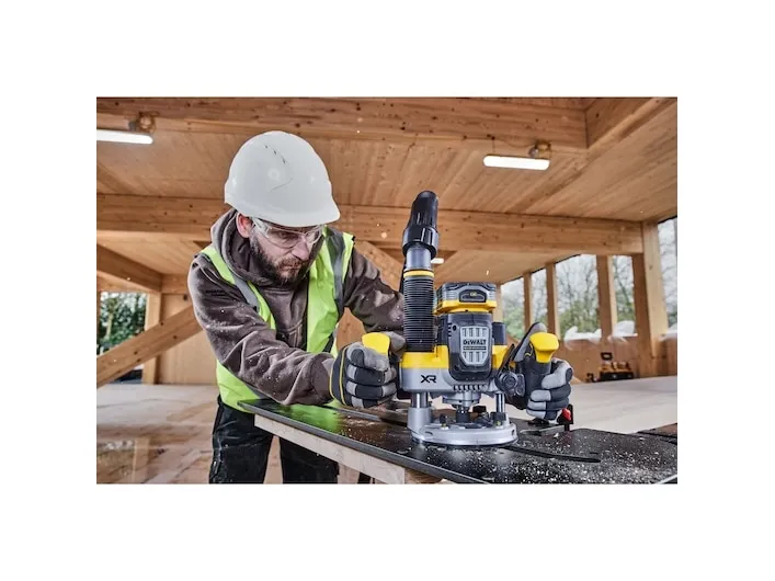 DeWALT DCW620H2-QW, Fod til justering af fræsedybde, Sort, Gul, 23000 rpm, 8 (5/16