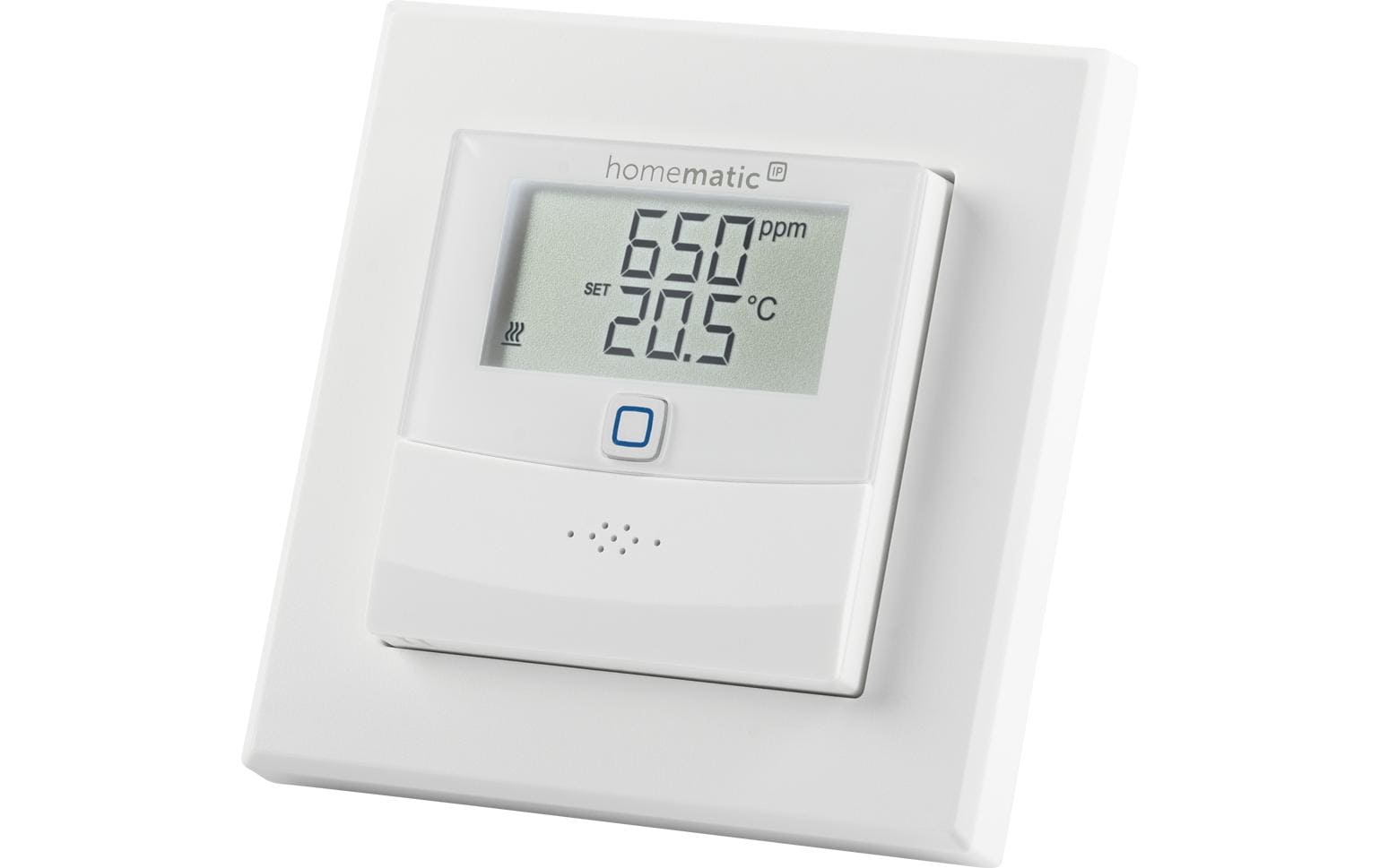 Wired Smart Home CO2 Sensor mit Display<br>HmIPW-SCTHD, inkl. Temperatur- und Luftfeuchtigkeitsmessung