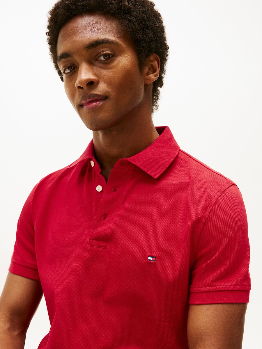 TOMMY HILFIGER<br>Polo slim stretch, 3 botões