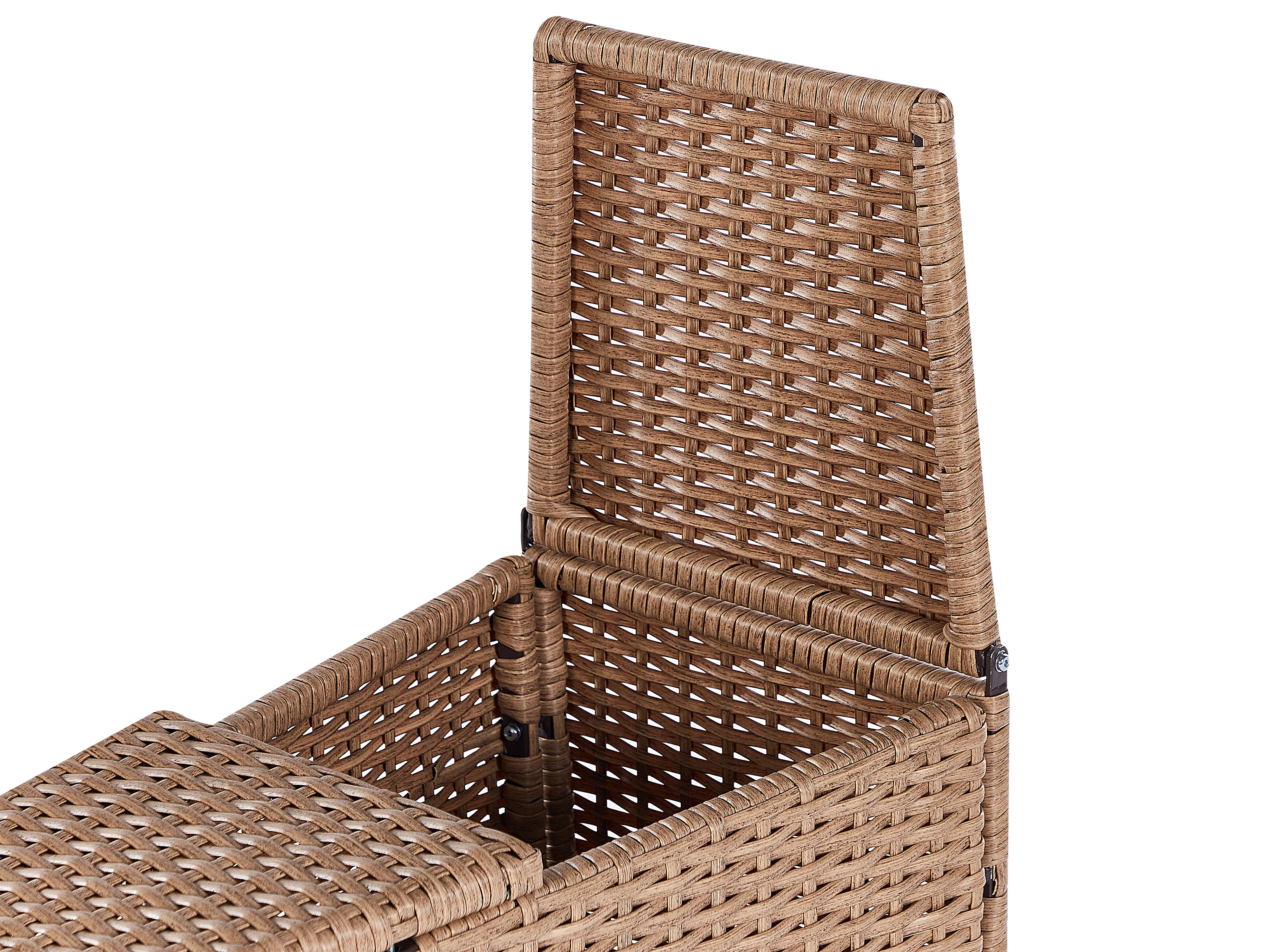 Loungeset met tafel 9-zits SEVERO PE rotan Zandbeige
