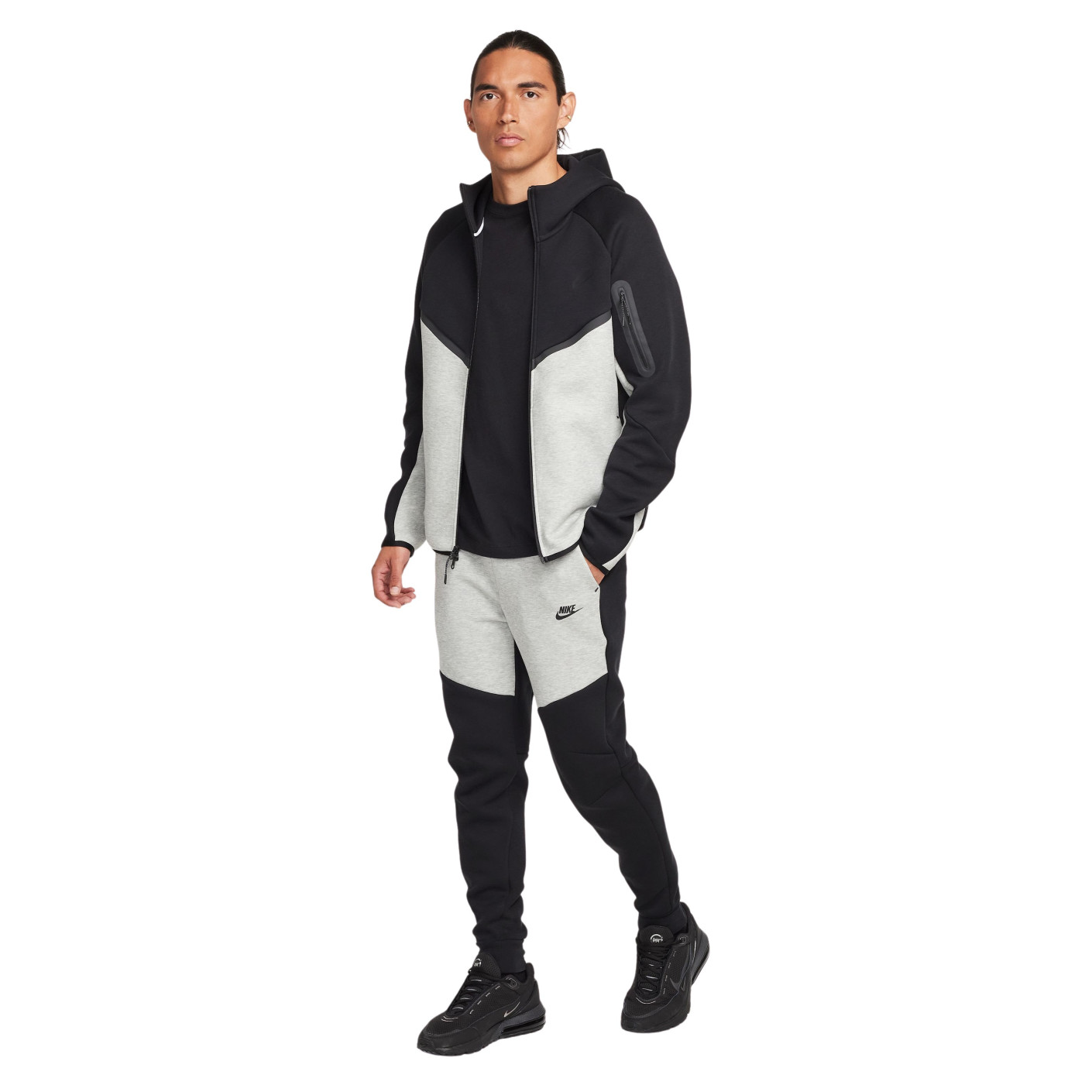 Nike Tech Fleece Sportswear Trainingspak Zwart Lichtgrijs