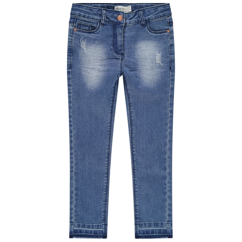 Jean skinny used - Bleu moyen
