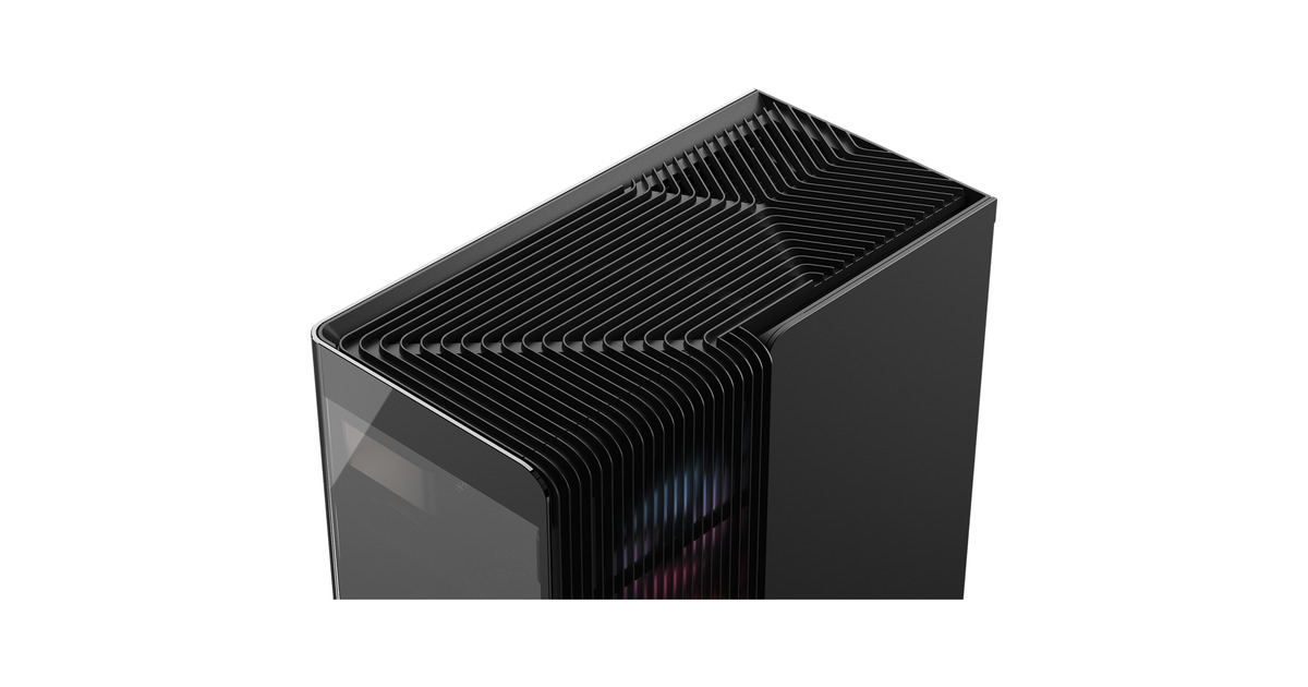 CorsairFRAME 4500X LX-R RGB LINK midi tower behuizing  (Zwart | 2x USB-A | 1x USB-C | Tempered Glass)