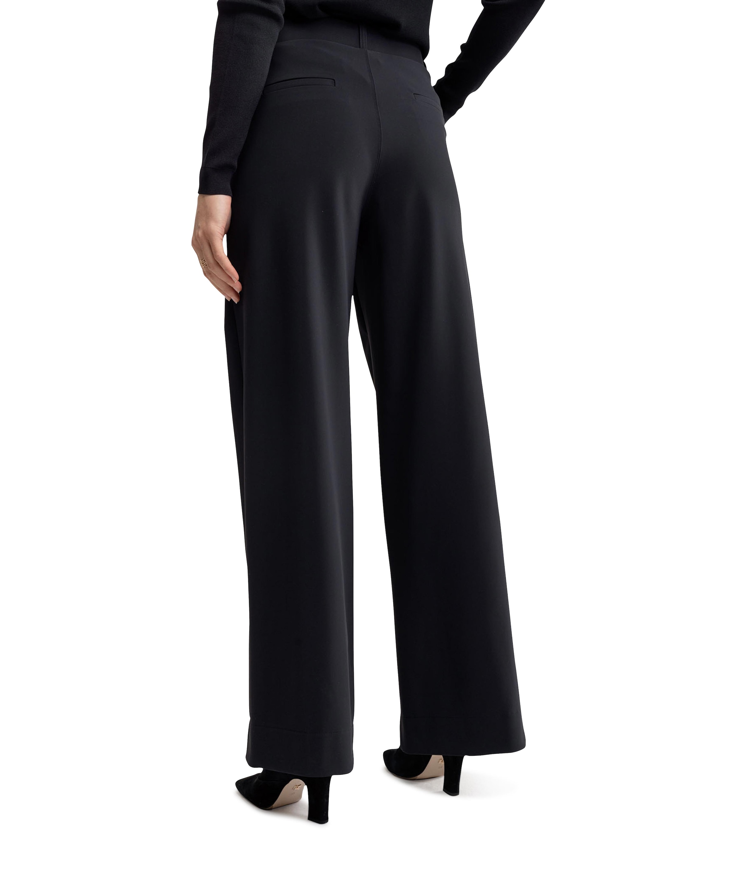 Studio Anneloes Lexie bonded trousers zwart