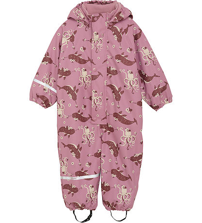 CeLaVi Regenanzug m. Fleece - Foxglove