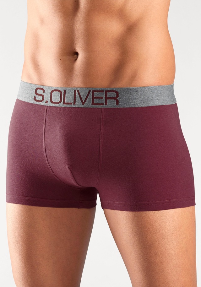s.Oliver Boxer »Boxershorts für Herren«, 4 Stk. mit kontrastfarbenem Webbund