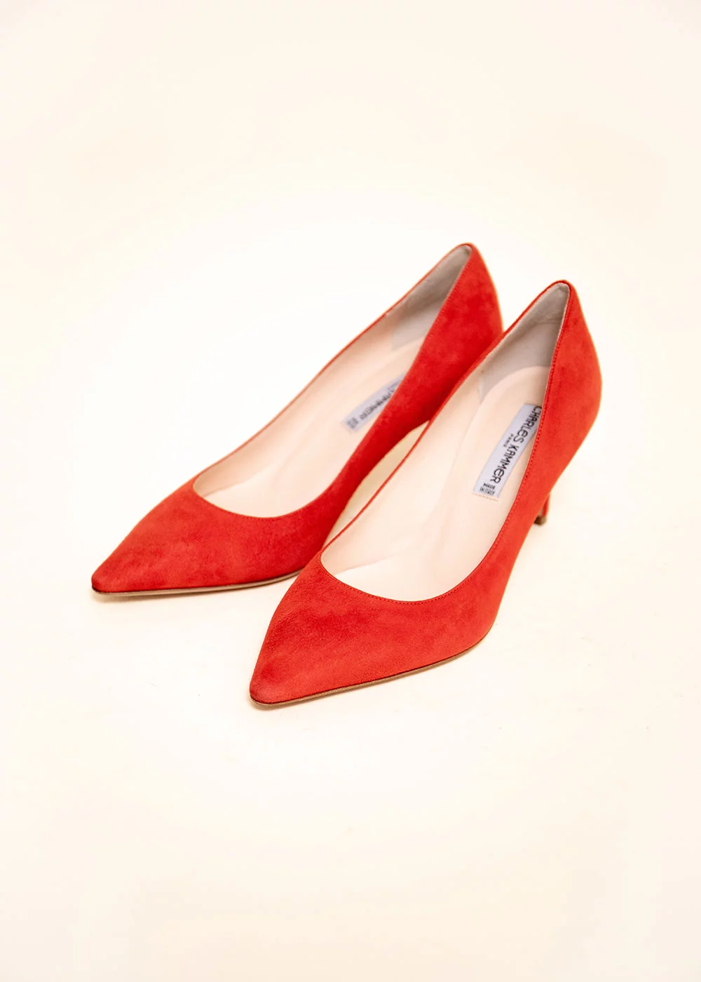 ESCARPIN RABELAIS VELOURS ROUGE