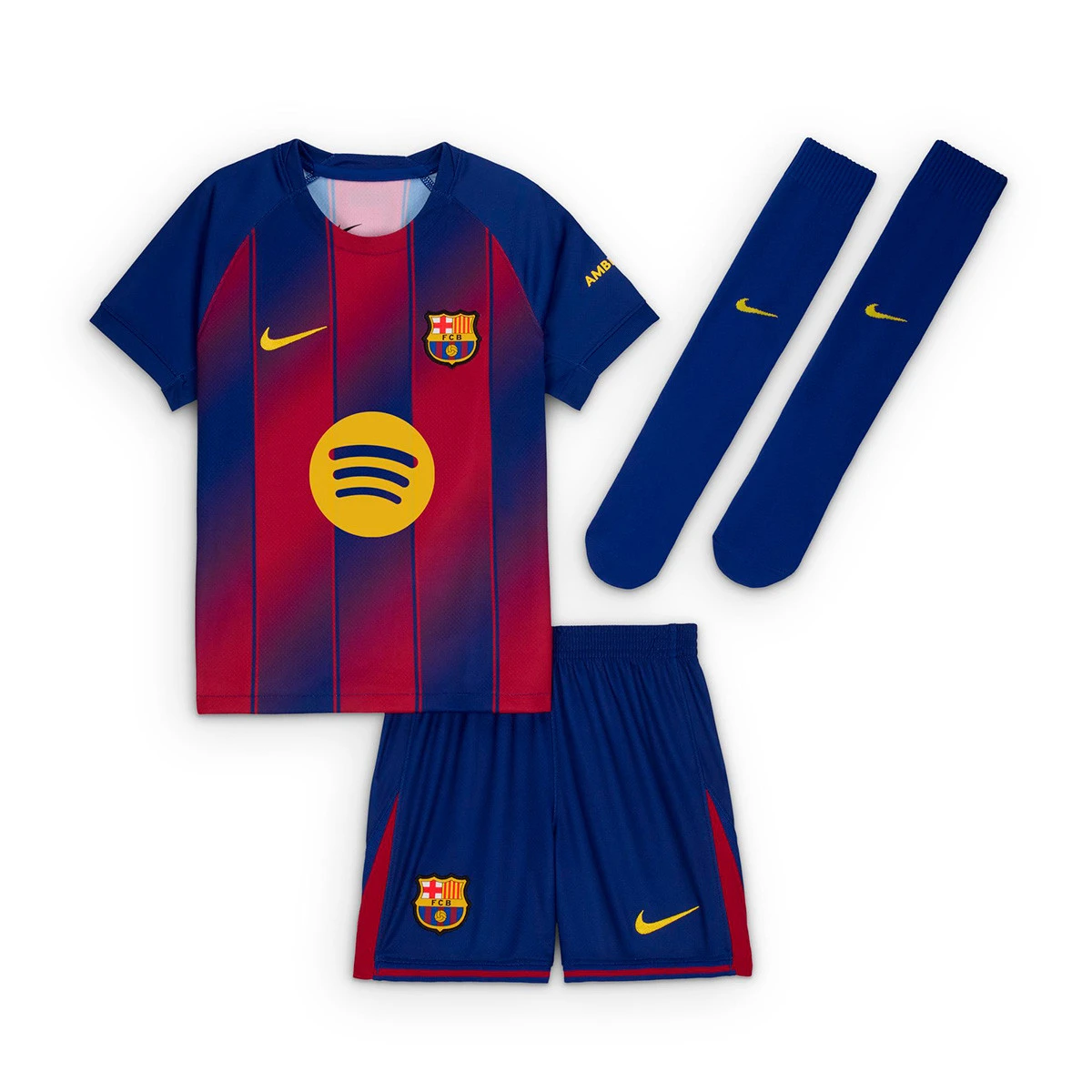 Conjunto Nike FC Barcelona Primeiro Equipamento 2025-2026 Criança