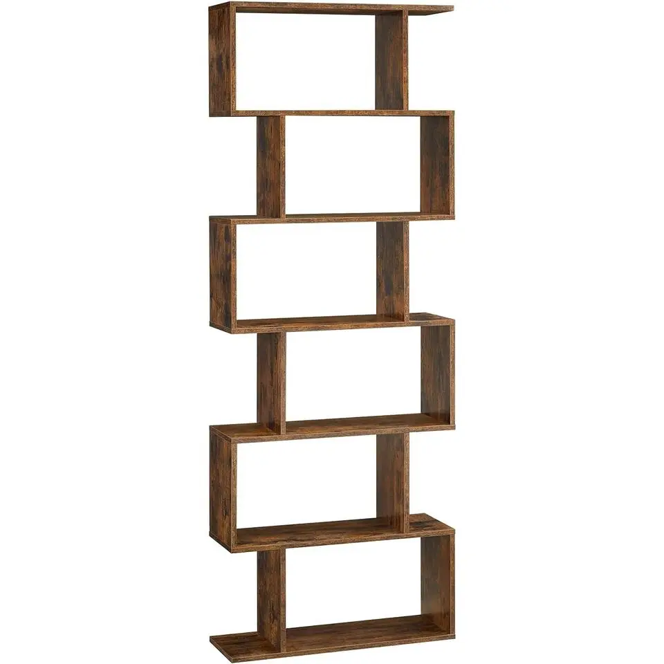 Bobbel Home - Boekenkast - Kubus - 6 Compartimenten - Bruin