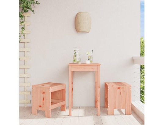 VIDAXL - Tabourets de jardin 2 pcs 40x36x45 cm bois massif douglas