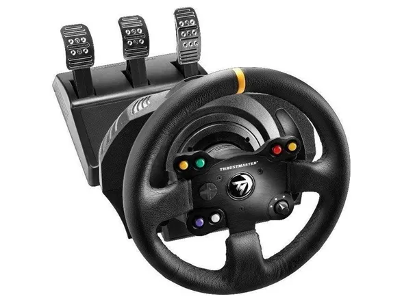 ThrustMaster TX Racing: Leather Edition - rat og pedalsæt - kabling - for PC/ Xbox One / Xbox One Series S/X