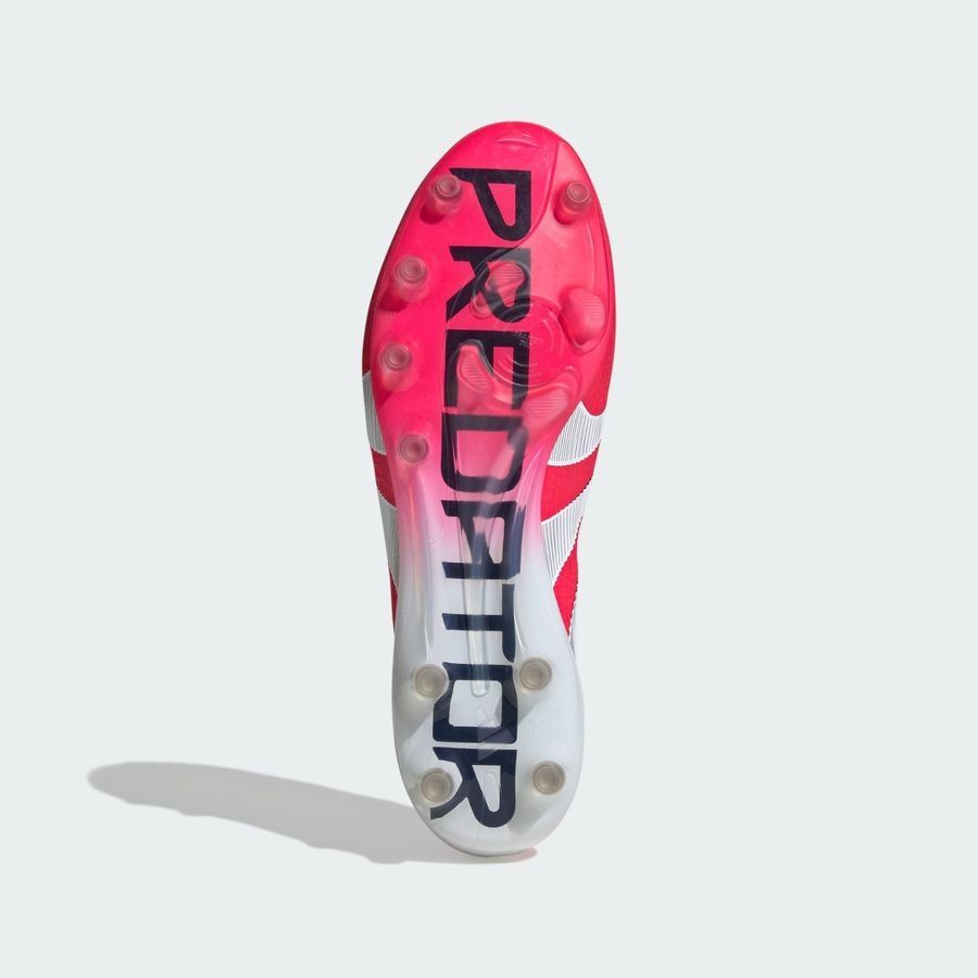 adidas Predator Elite Laceless AG Pure Victory - Lucid Red/Blanc/Noir