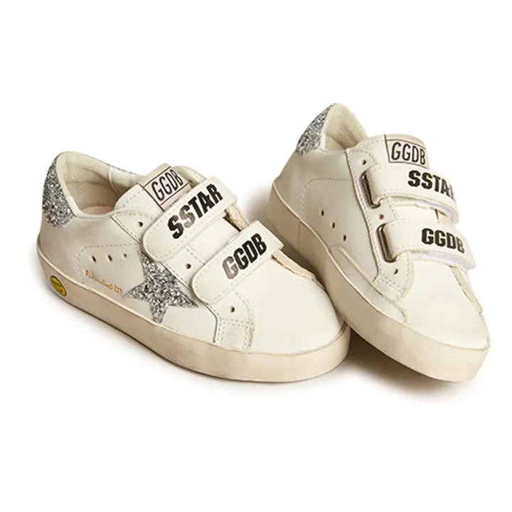 Golden Goose Baskets Scratchs Old School | Argenté