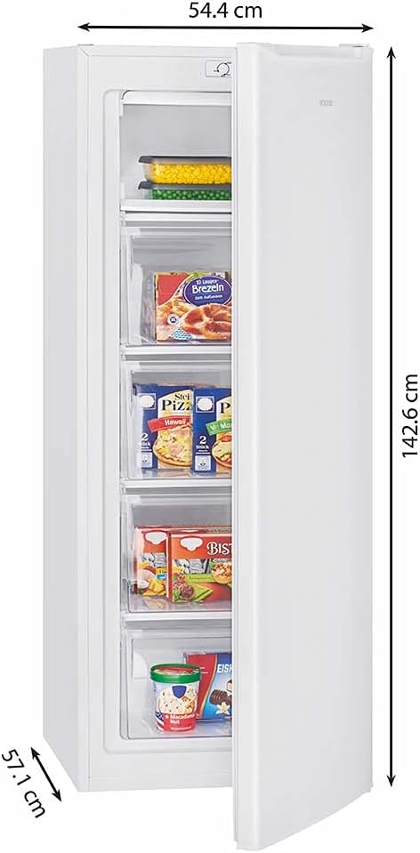 Bomann® Gefrierschrank | Tiefkühlschrank | Freezer | Nutzinhalt 168 Liter | wechselbarer Türanschlag | 4 Sterne Gefrierraum | GS 7340 weiß