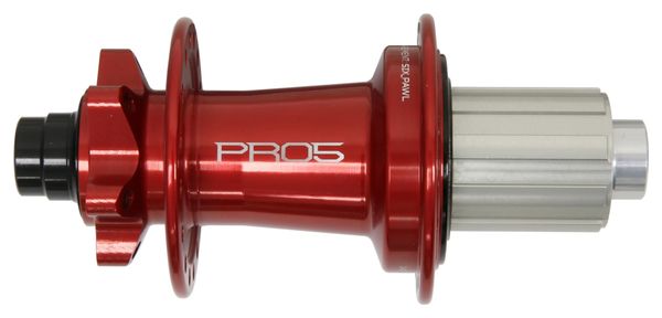 Moyeu Arrière Hope Pro 5 32 Trous | Boost 12x148 mm | 6 Trous | Rouge