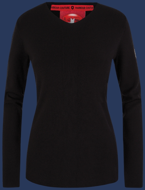 Damen Pullover 014 KoNitH, Schwarz