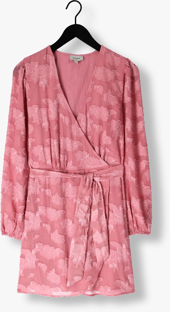 roze aaiko mini jurk eloise chiffon flower pes 509
