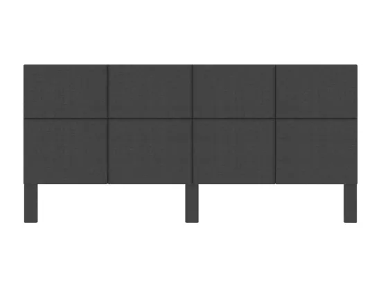 Tête de lit Gris foncé Tissu 200x200 cm