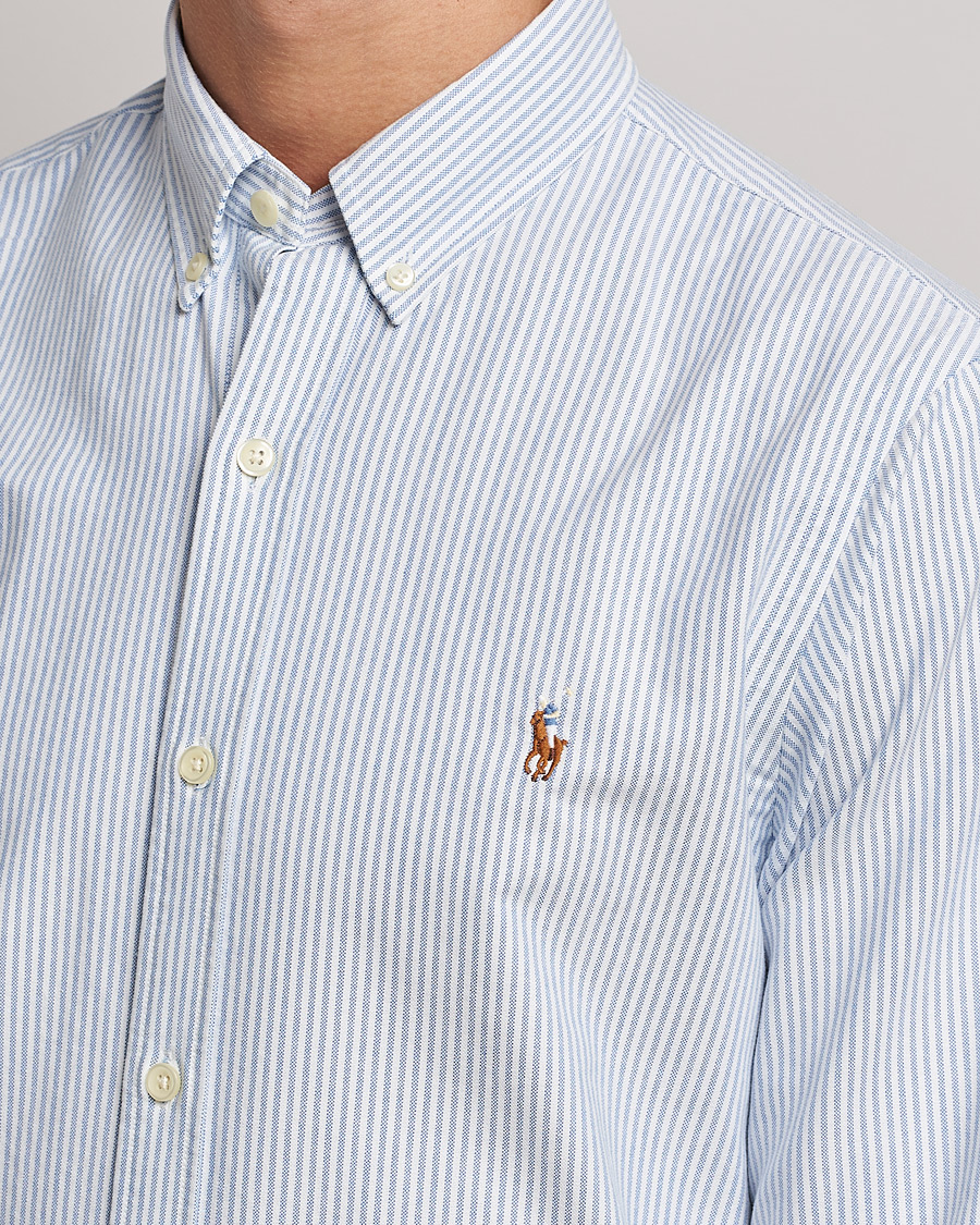 Polo Ralph Lauren Slim Fit Shirt Oxford Stripes Blue