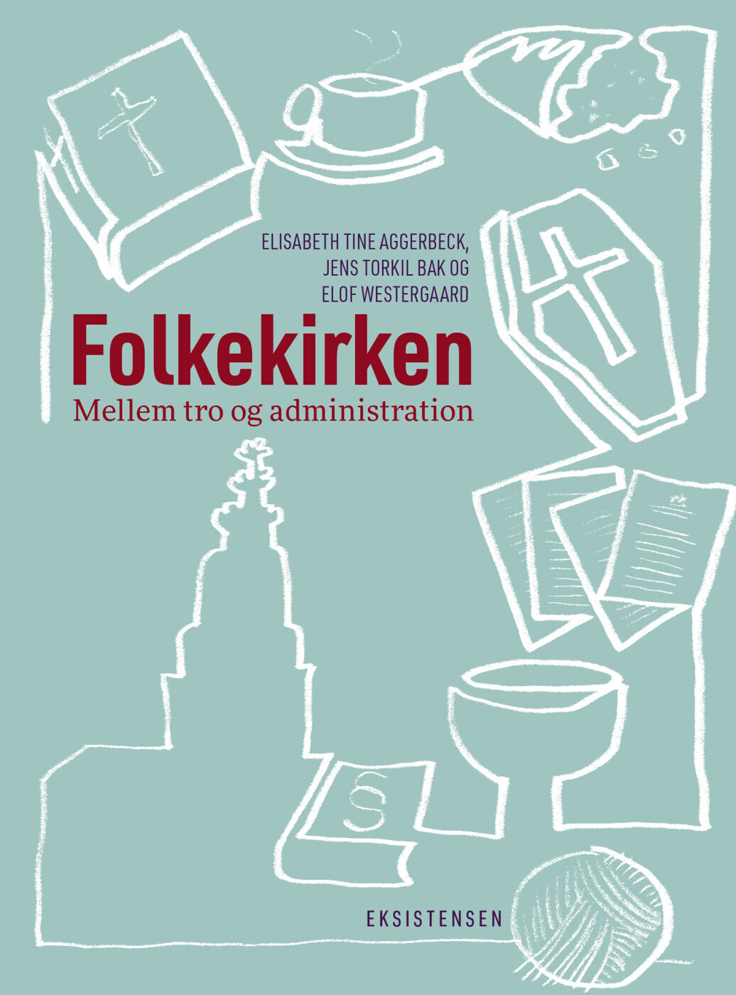Folkekirken - Elof Westergaard - Bog