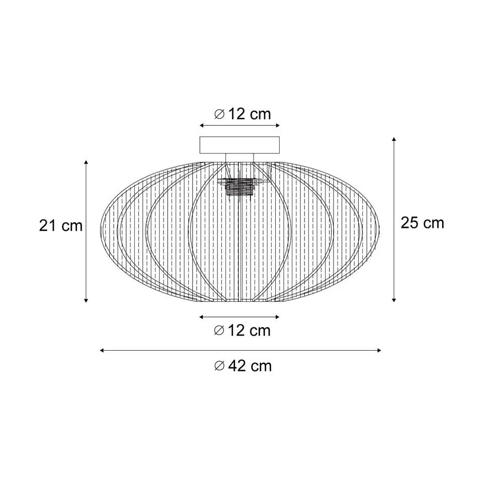 Qazqa plafondlampen bida beige e27