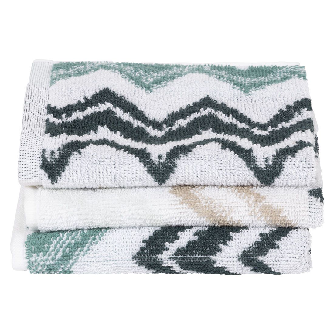 Zig Zag vaskeklut 3pk