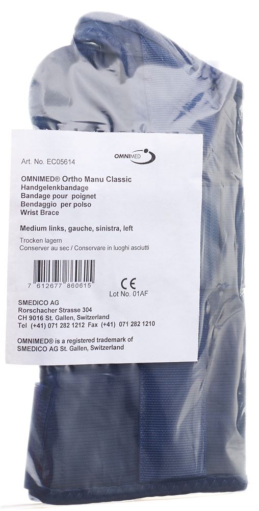 Omnimed Ortho Manu Classic Handgelenkbandage<br>1 Stück, 21.5-24cm, rechts