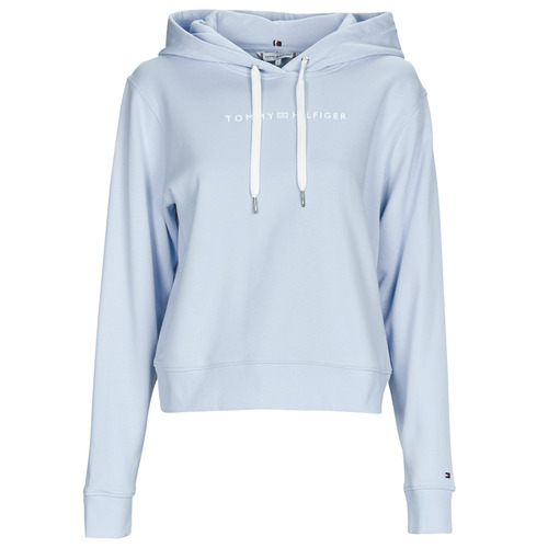 Tommy Hilfiger - REG FROSTED CORP LOGO HOODIE - Bleu ciel