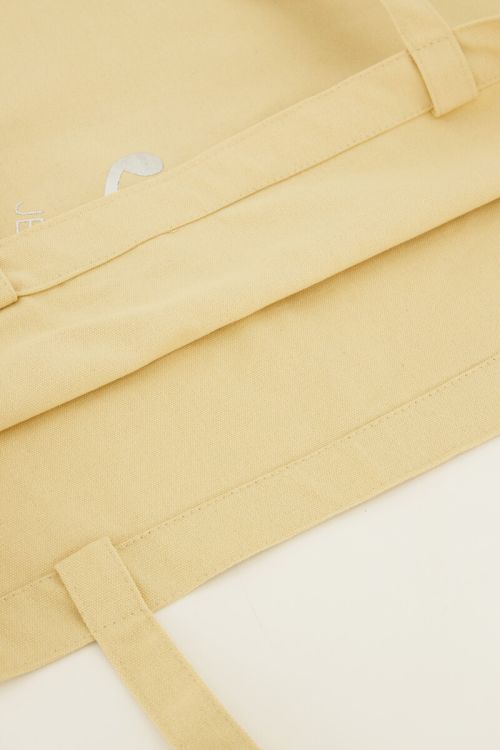 Lichtgele shopper MyJewellery zilverkleurig