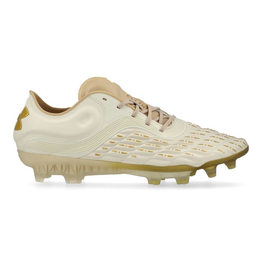 Under Armour Clone Magnetico Elite 3.0 FG - Blanc/Marron/Doré