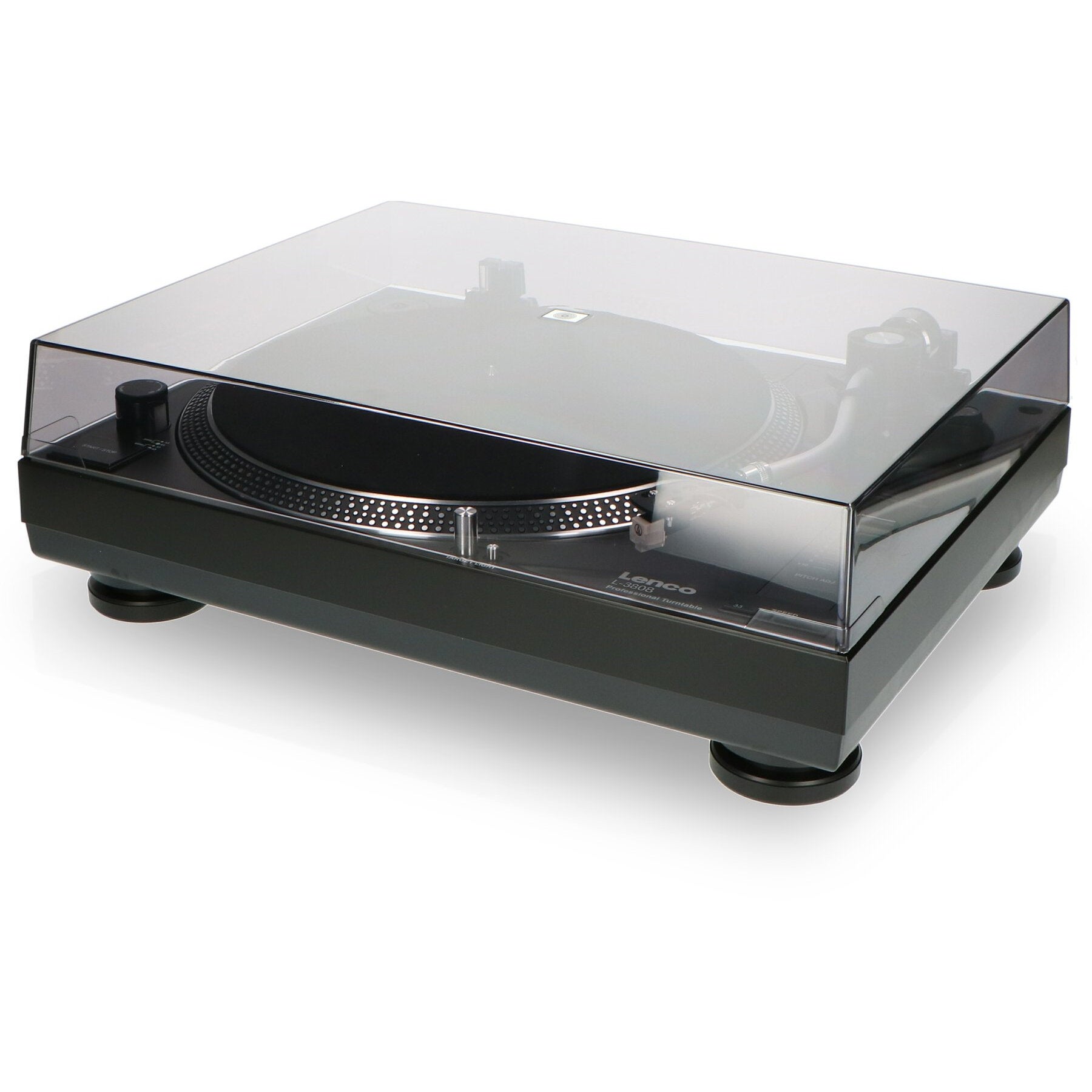 Lenco L-3808 Matte Black digitale USB-platenspeler