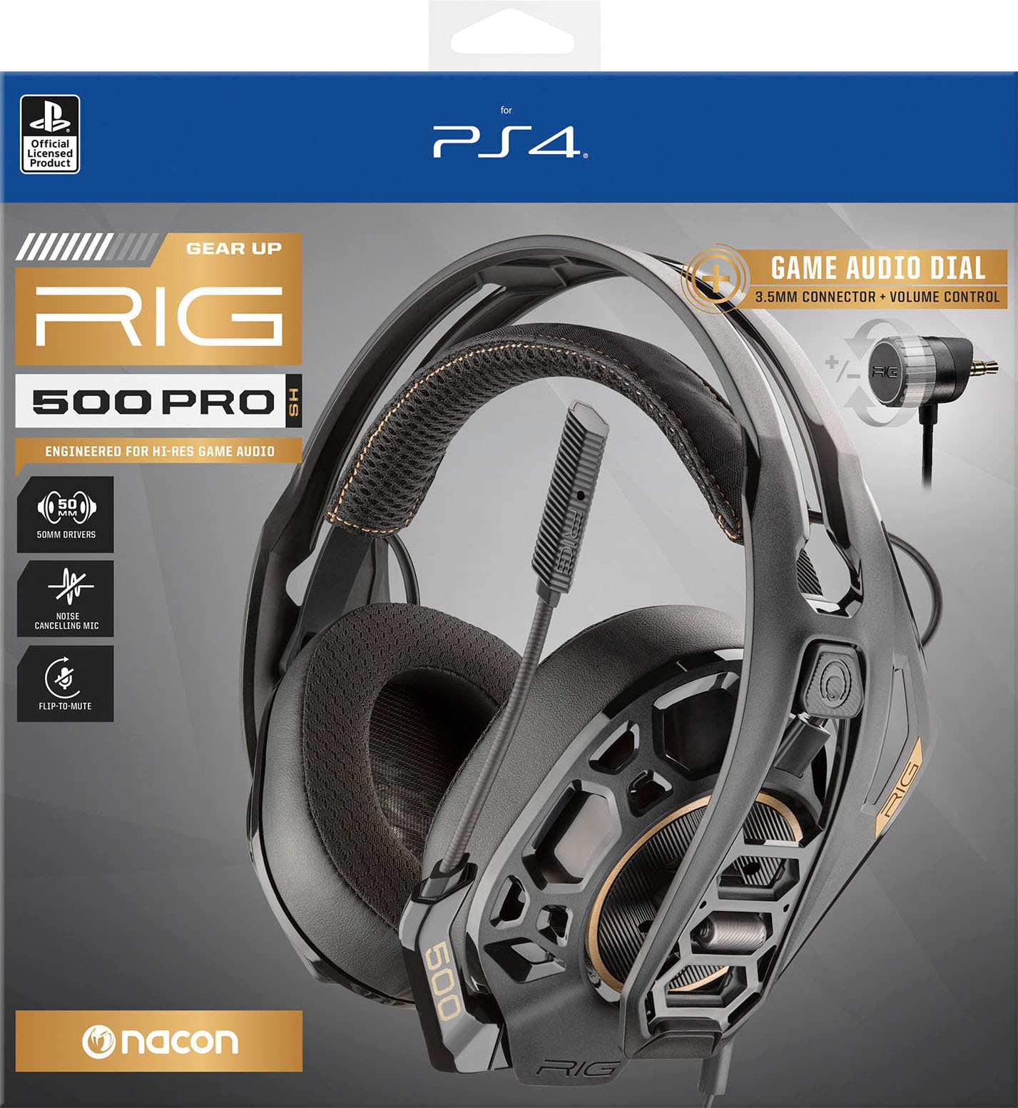 nacon Gaming-Headset »Nacon RIG 500 PRO HS, unidirektional« Signal-Rausch-Verhältnis >42 dB