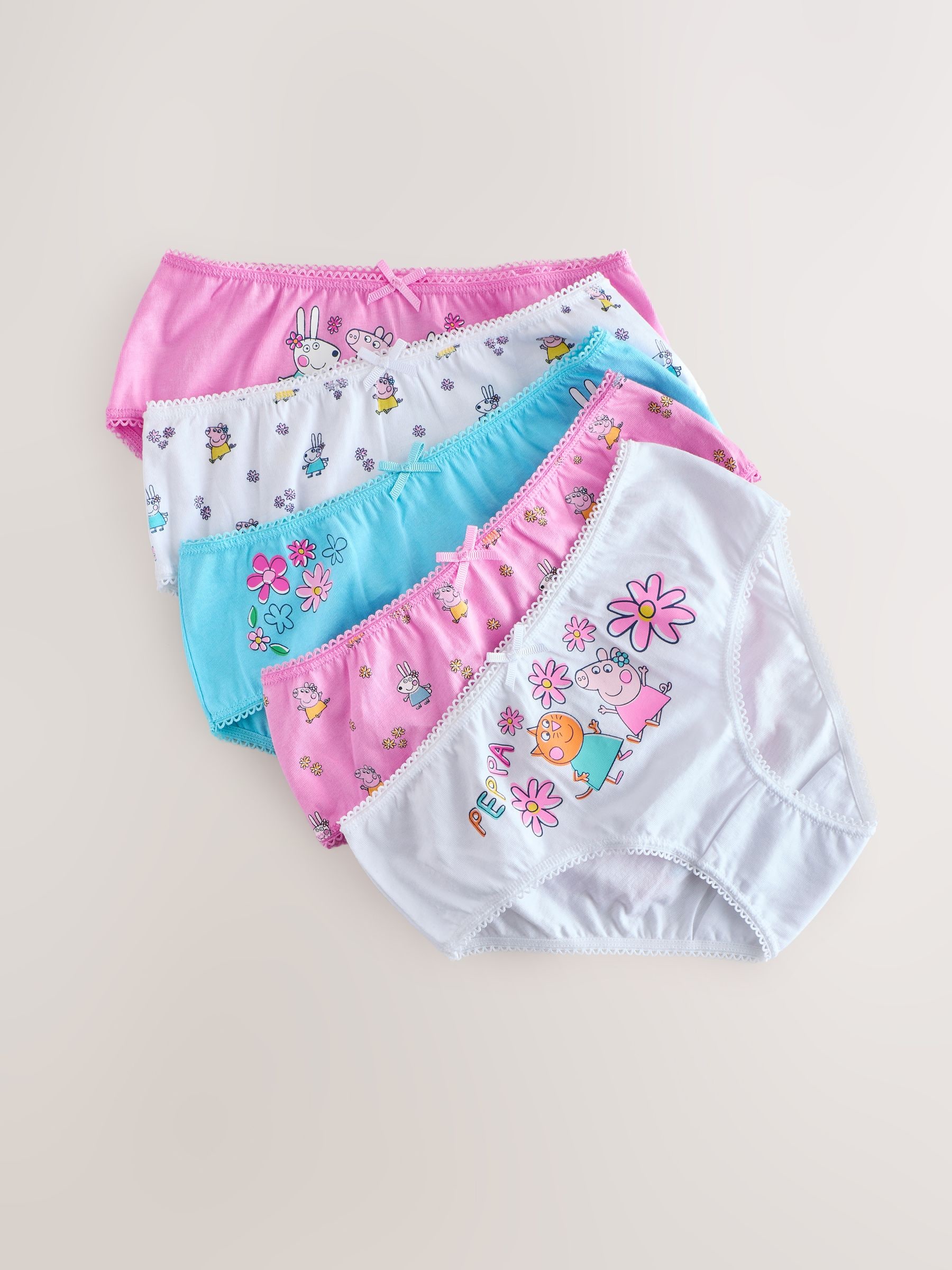 Roze - Peppa Pig 5 -pack Onderbroeken (1,5-8jaar)
