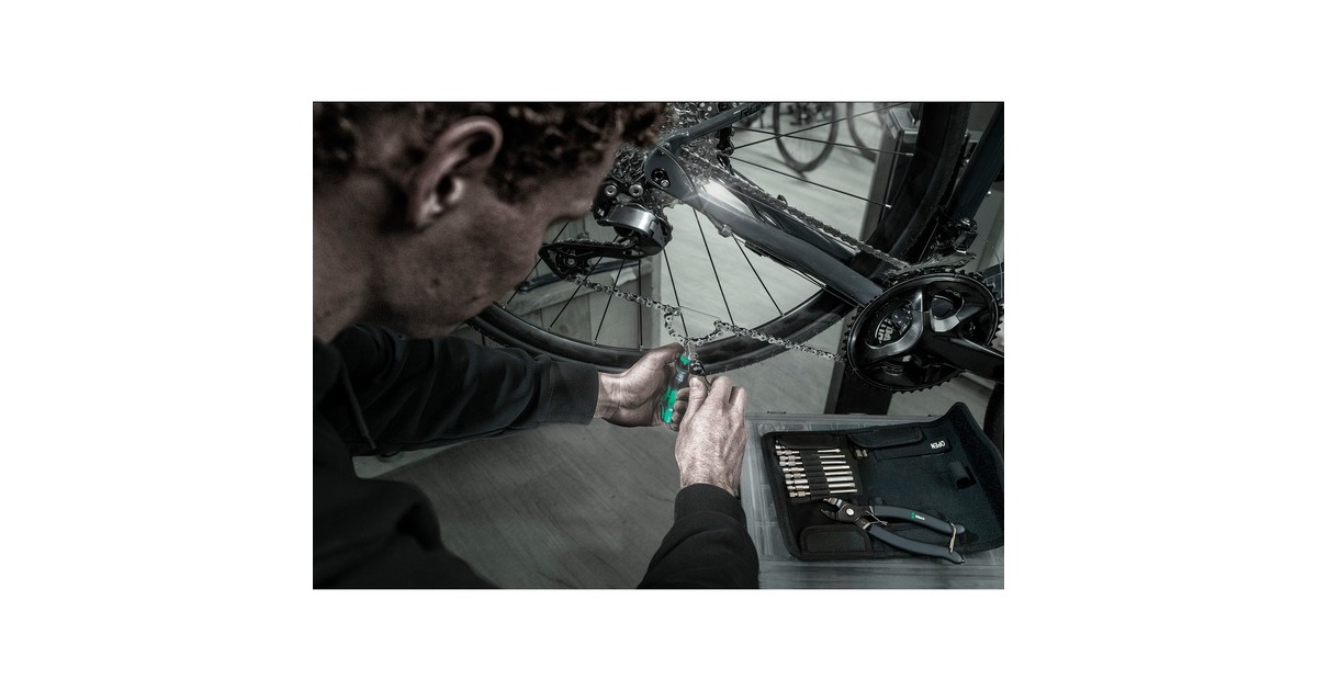 Wera9532 kettingpons werkplaatsset gereedschapsset  (Zwart/groen, 20‑delig)