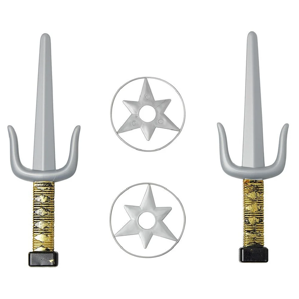 Kit arme de ninja en plastique gris
