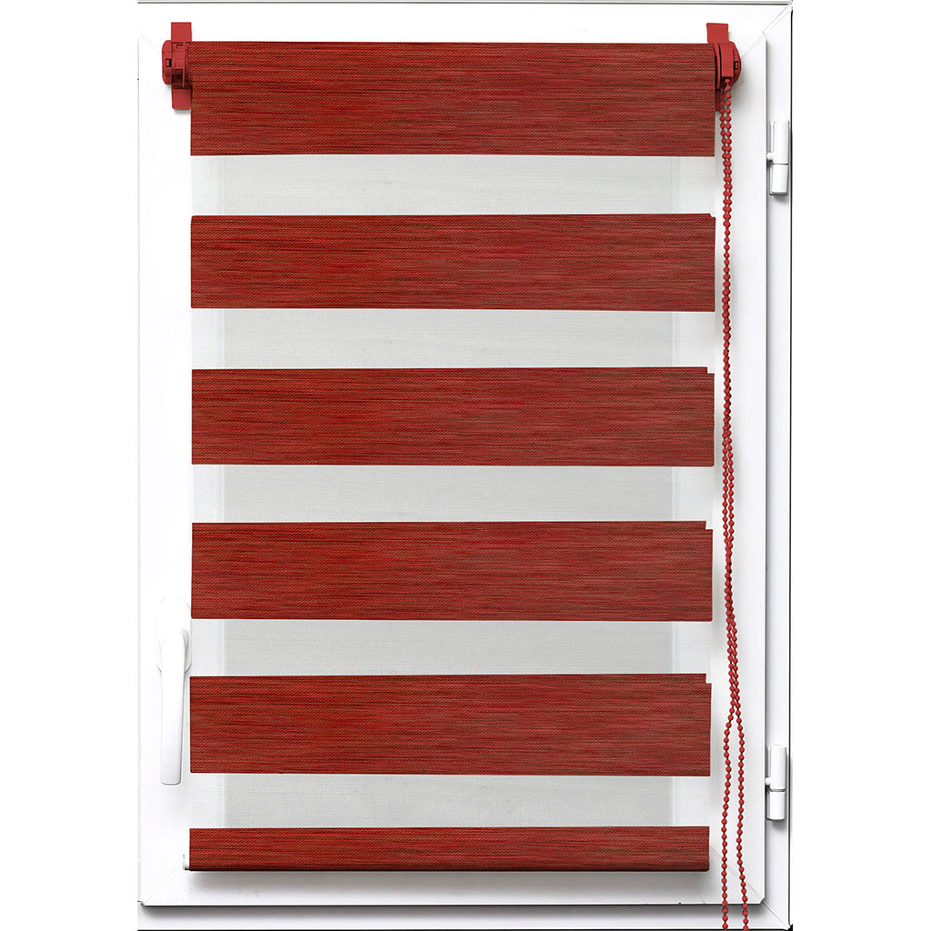 Store enrouleur jour nuit chiné terracotta 60x180cm