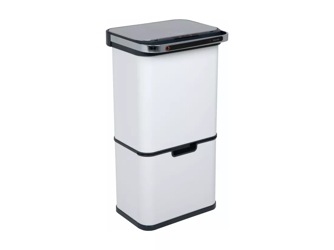 Poubelle à capteur 60L Fonction autonettoyante et filtre à charbon actif