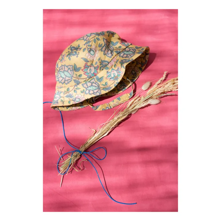 Louise Misha Chapeau Fleuri Afid | Jaune moutarde