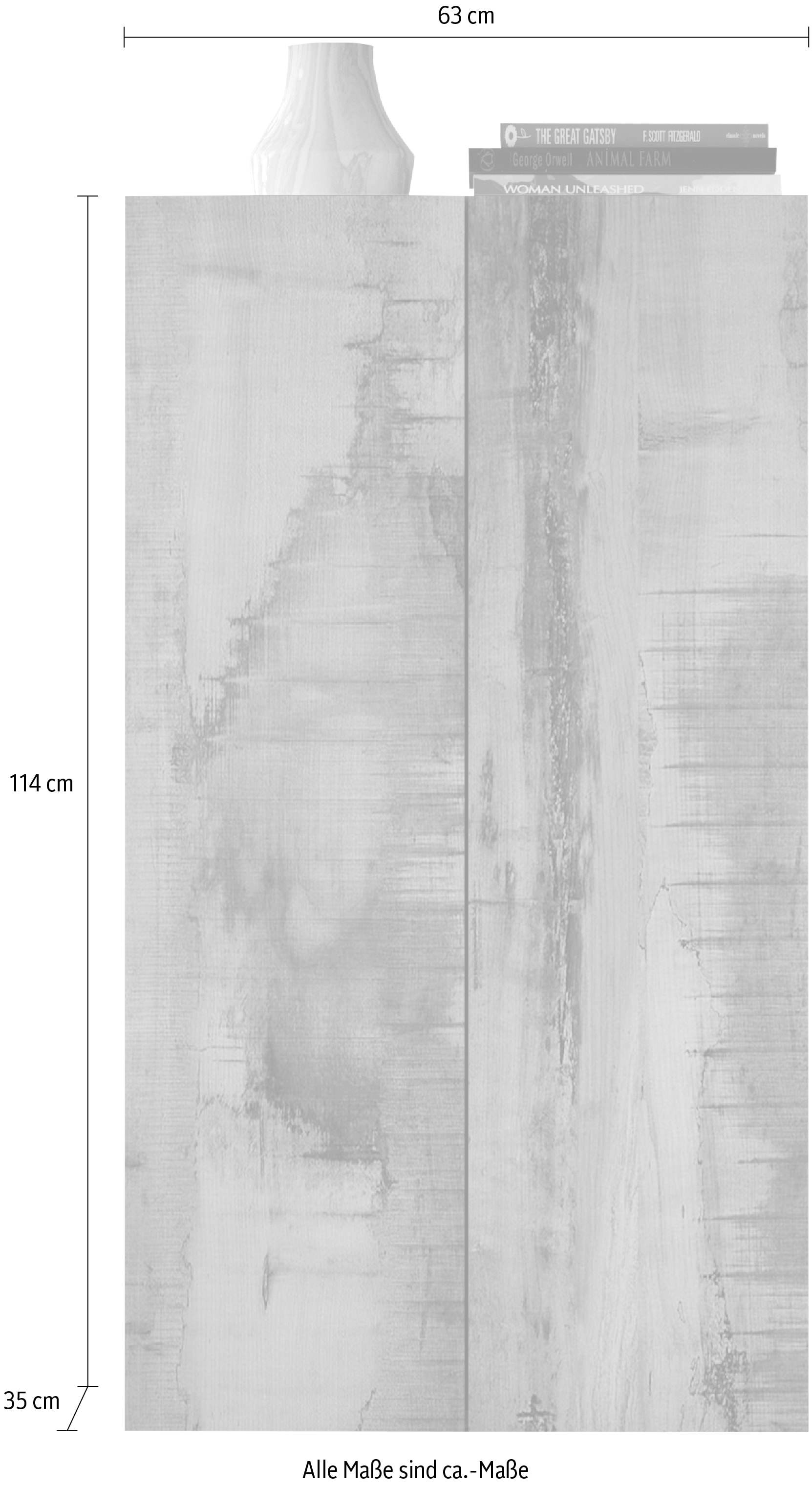 INOSIGN Aktenschrank »Basic, Mehrzweckschrank mit 2 Türen (innen 2 Einlegeböden),« Büroschrank in verschiedenen Farben, B 63 x H 114 cm