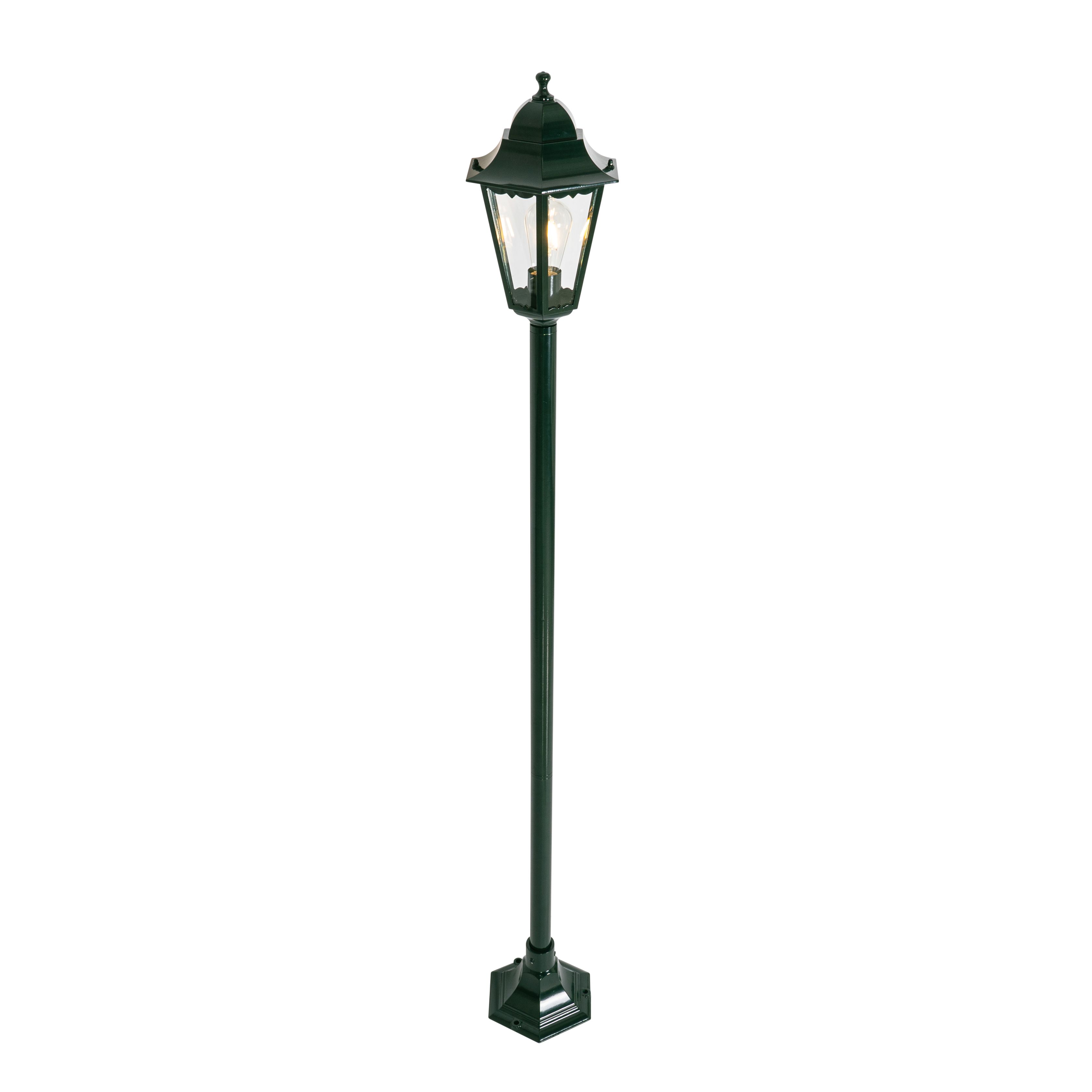 Klassieke staande buitenlamp donker groen 170 cm IP44 - New Orleans