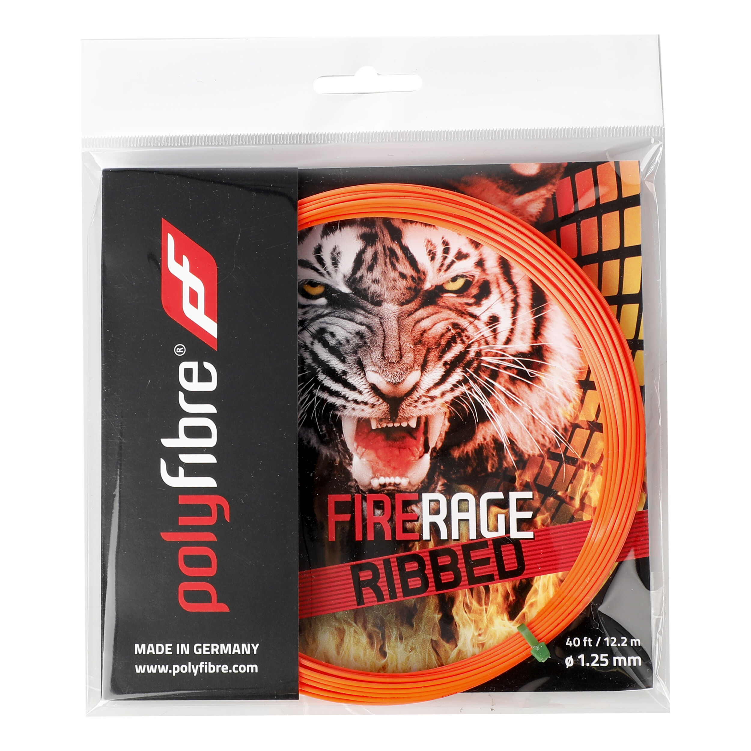 Polyfibre Firerage Ribbed 12m Cordage En Garniture - Rouge