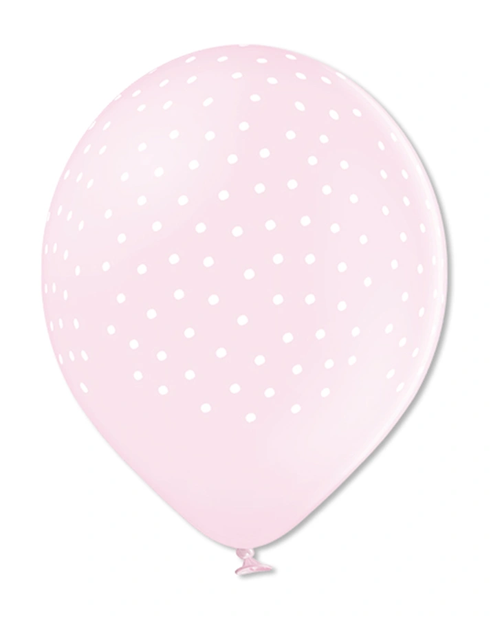 Luftballons HAPPY BIRTHDAY 12-teilig in rosa/braun