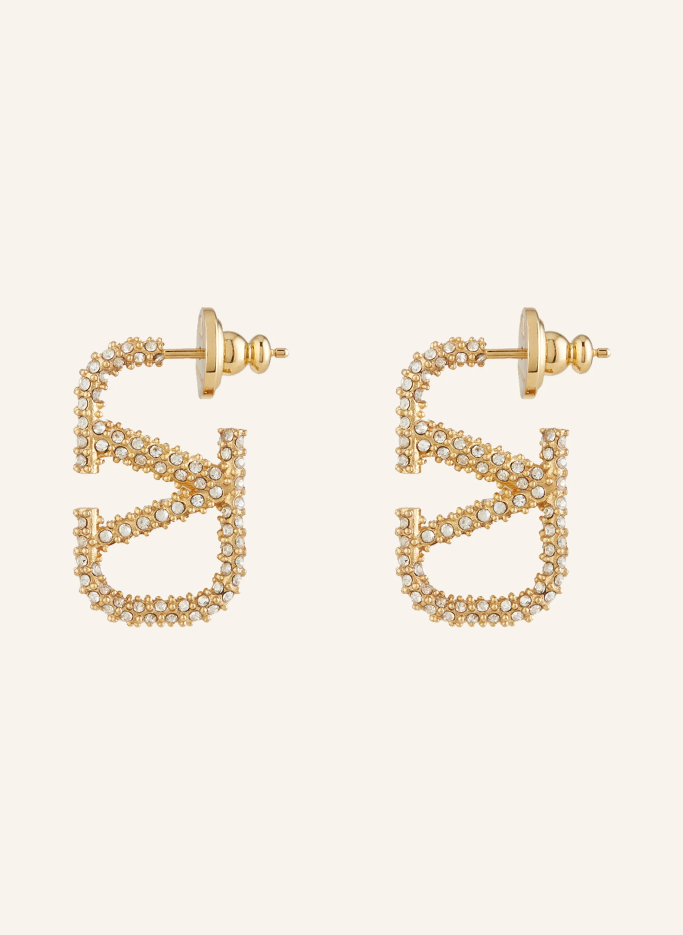 VALENTINO GARAVANI Ohrringe VLOGO SIGNATURE STRASS mit Swarovski Kristallen