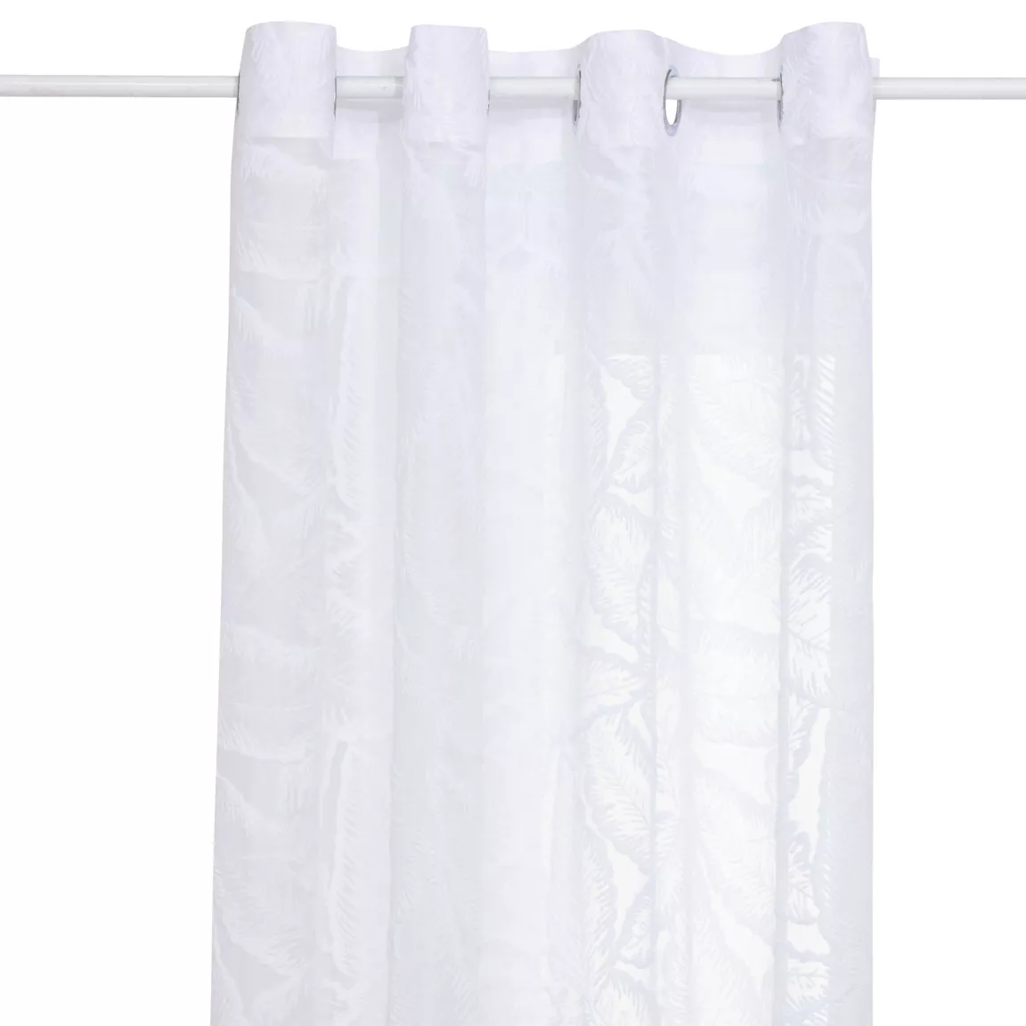 Voilage œillets (140 x 240 cm) Feuilla Blanc