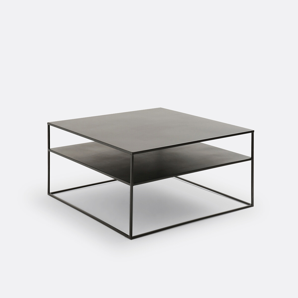 LA REDOUTE INTERIEURS<br>Mesa de centro quadrada em aço, Miva