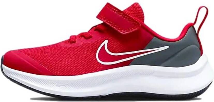 Nike star runner 3 hardloopschoenen rood grijs kinderen
