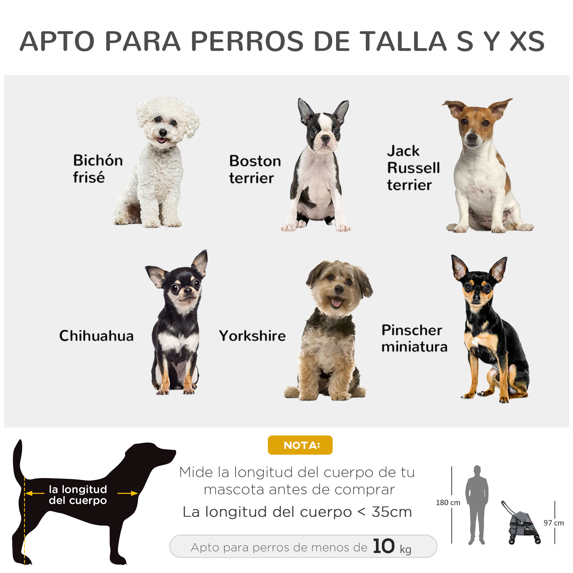 Carrinho dobrável PawHut para cães e gatos com janelas de tela, almofada lavável, cintos de segurança, capa de tecido Oxford e estrutura de aço, 82x47x97 cm, cinza.