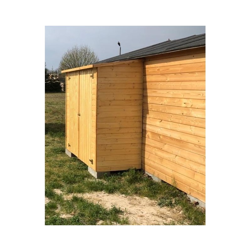Armoire de jardin à outils 1,66x0,82 m h.1,86 - avec plancher et paroi arrière